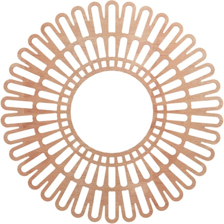 Ekena Millwork Cornelius Wood Fretwork Pierced Ceiling Medallion, Cherry, 38"OD x 14 1/8"ID x 3/8"T CMWP38X0375CRCH